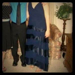 Navy blue gown special occasion bridesmaid mothers